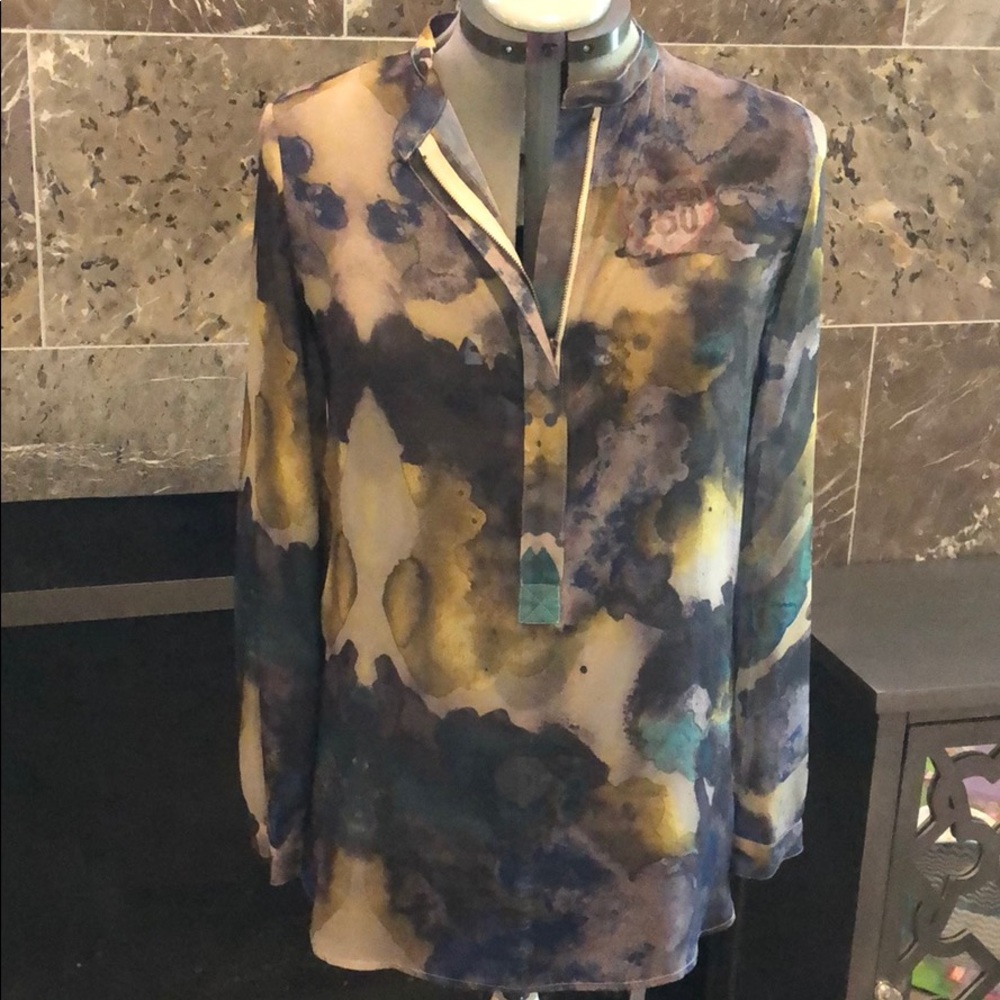 Mossimo Multicolored Blouse Medium